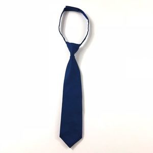 Toddler Boys Navy Blue Textured Fabric Solid Neck Tie Gymboree Adjustable Strap